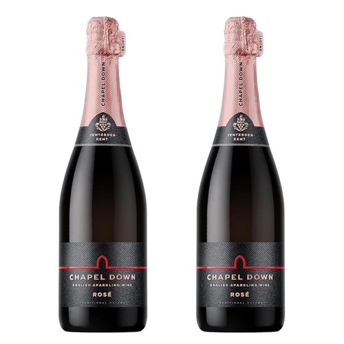 Chapel Down Rose English Sparkling Wine 75cl Duo Gift Set